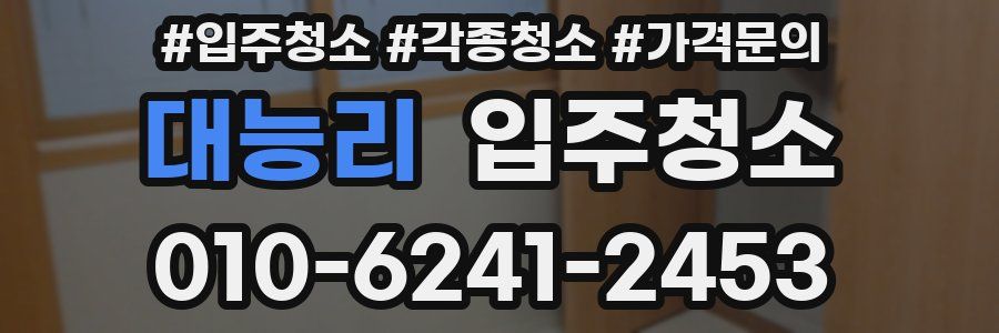 대능리 이사청소