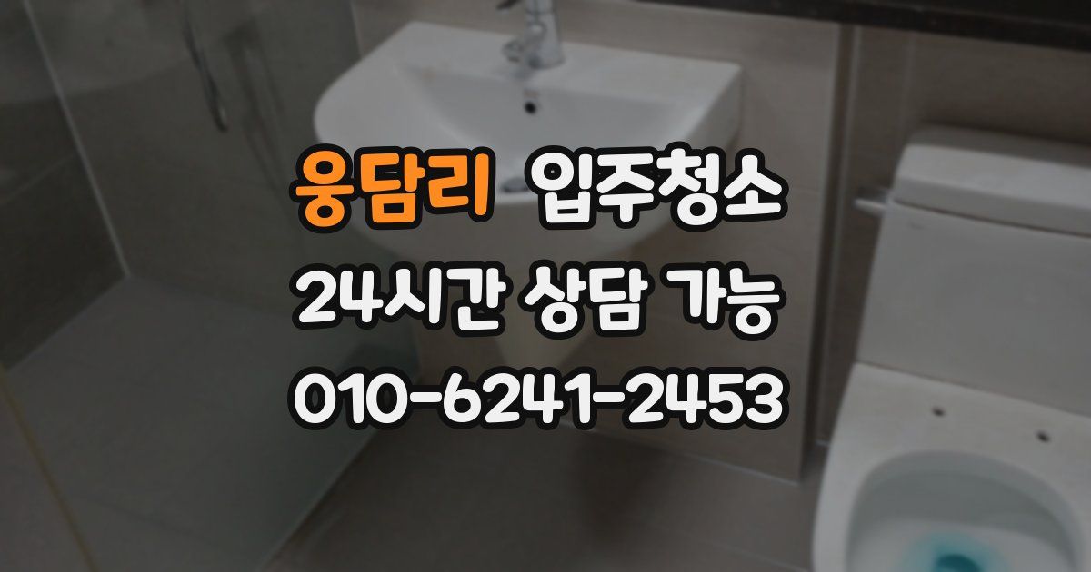 웅담리 입주청소