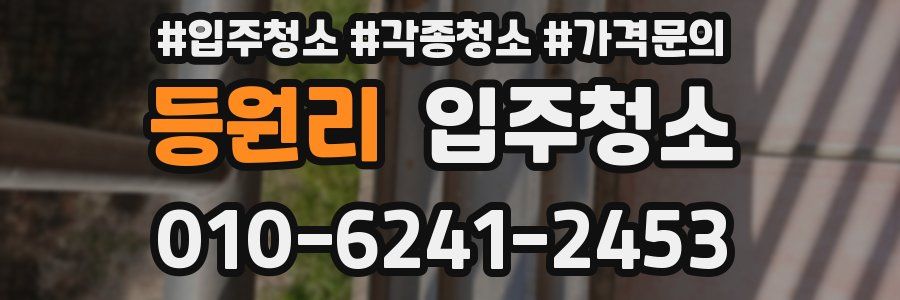 등원리 이사청소