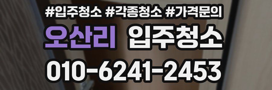 오산리 이사청소