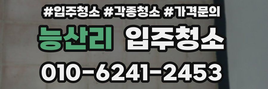 능산리 이사청소