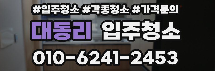 대동리 이사청소