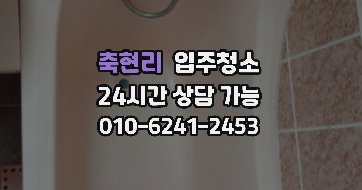 축현리 입주청소