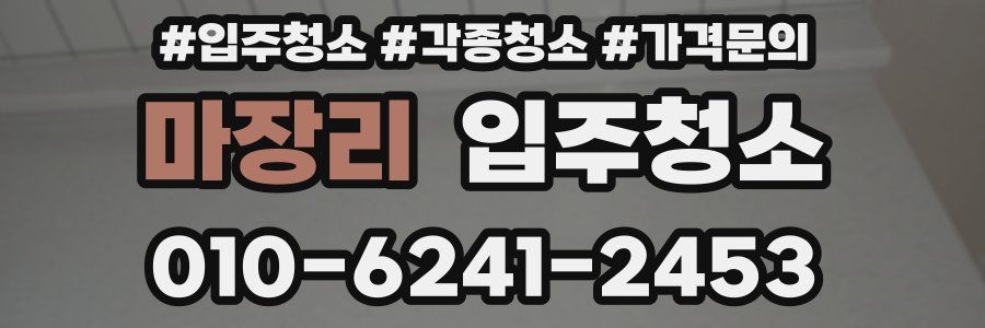 마장리 이사청소