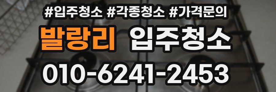 발랑리 이사청소