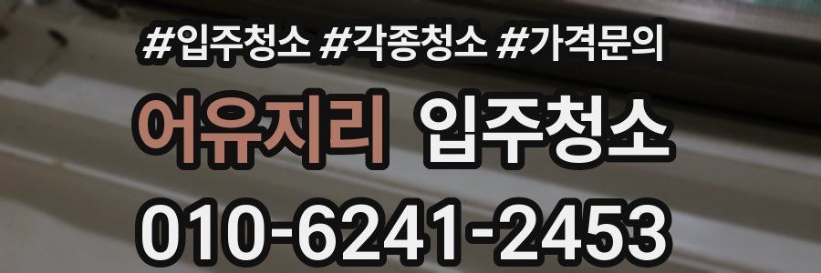 어유지리 이사청소