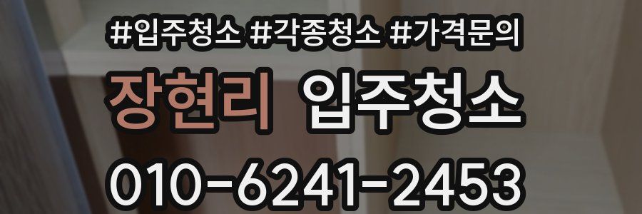 장현리 이사청소