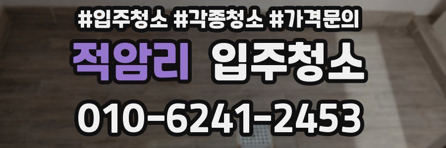 적암리 이사청소