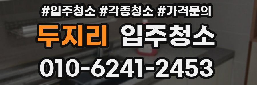 두지리 이사청소