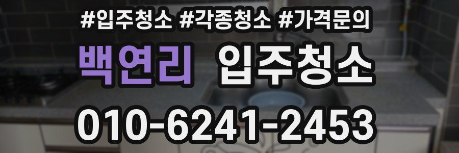 백연리 이사청소