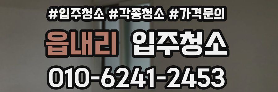 읍내리 이사청소