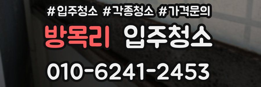 방목리 이사청소