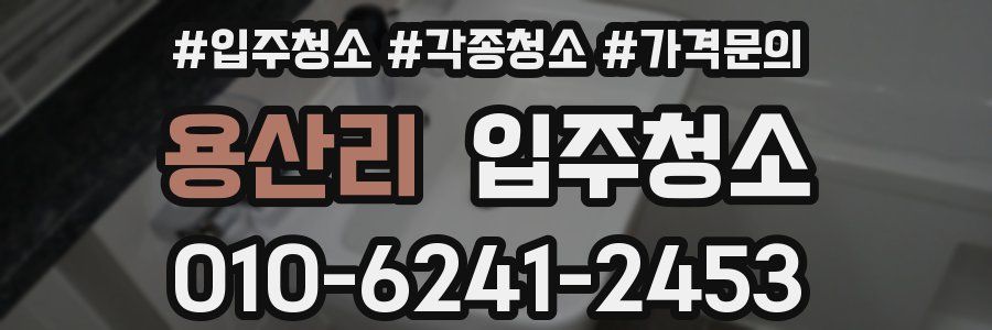 용산리 이사청소