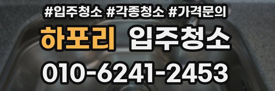 하포리 이사청소