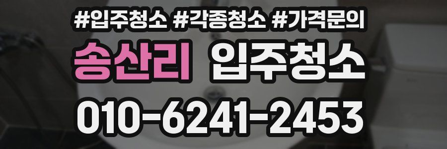 송산리 이사청소