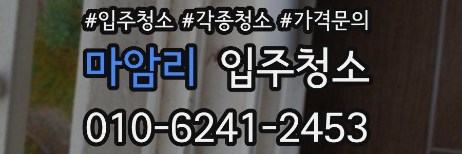 마암리 이사청소