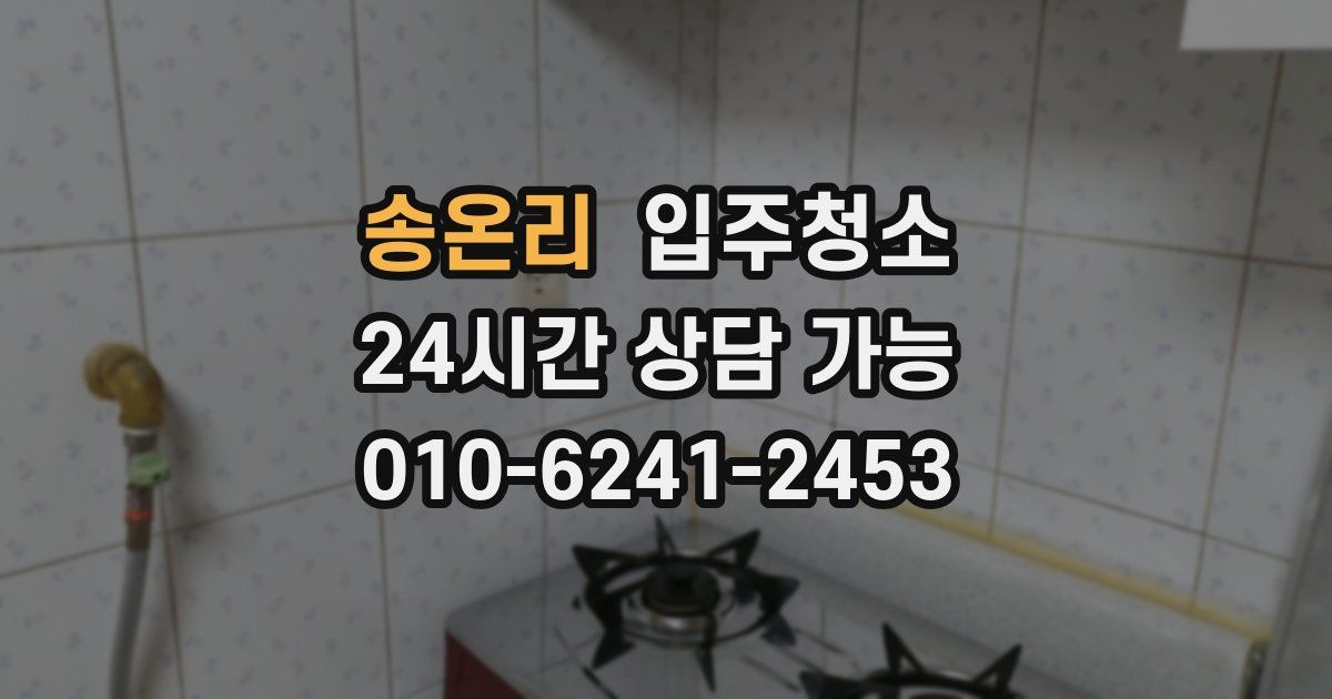 송온리 입주청소