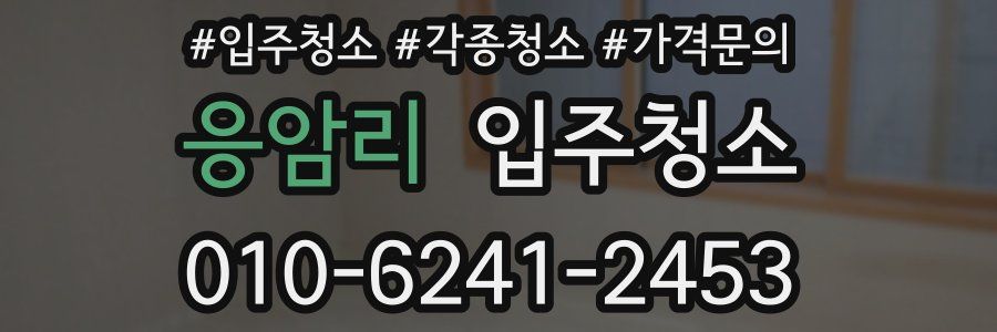 응암리 이사청소