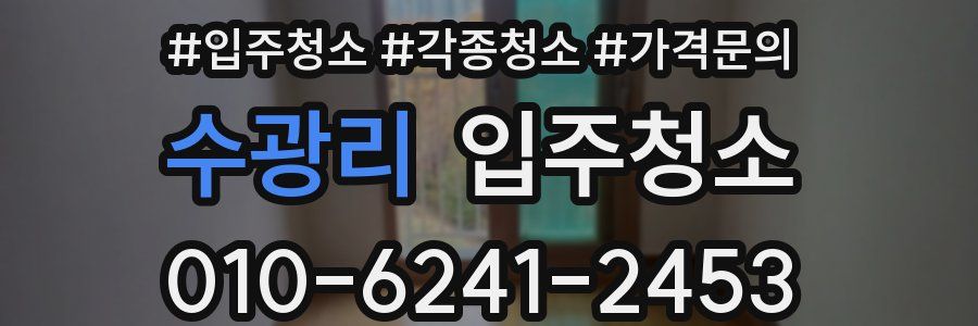 수광리 이사청소