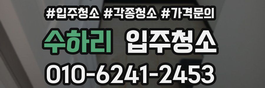 수하리 이사청소