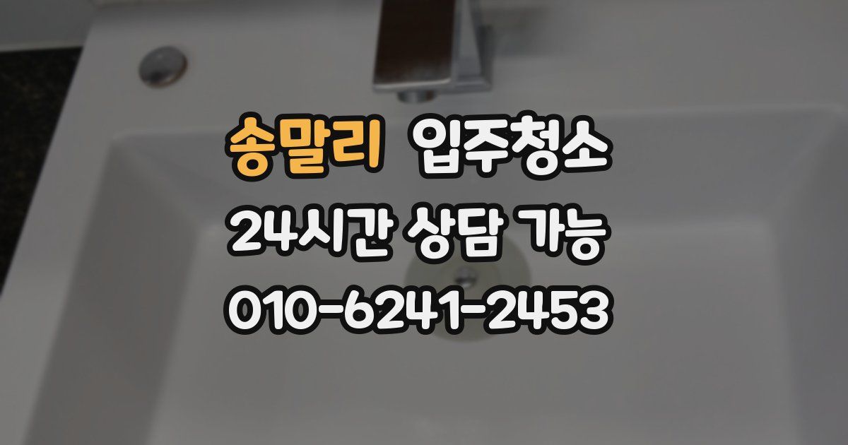 송말리 입주청소