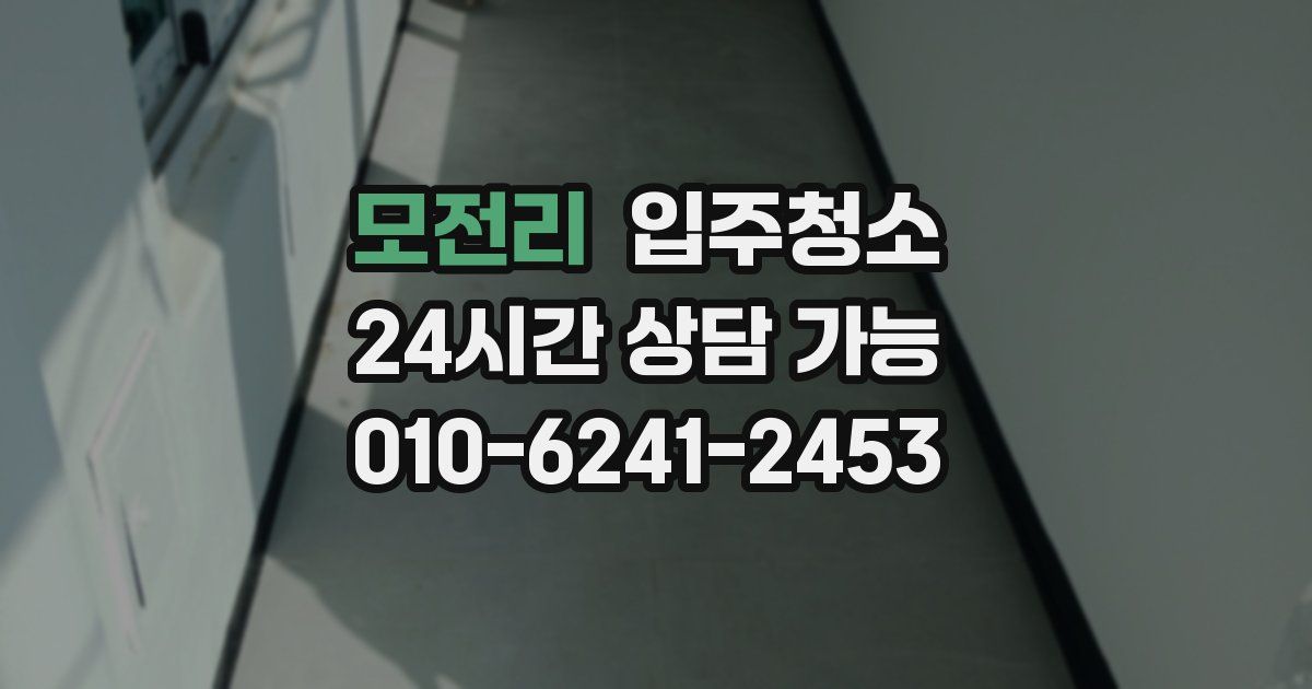 모전리 입주청소