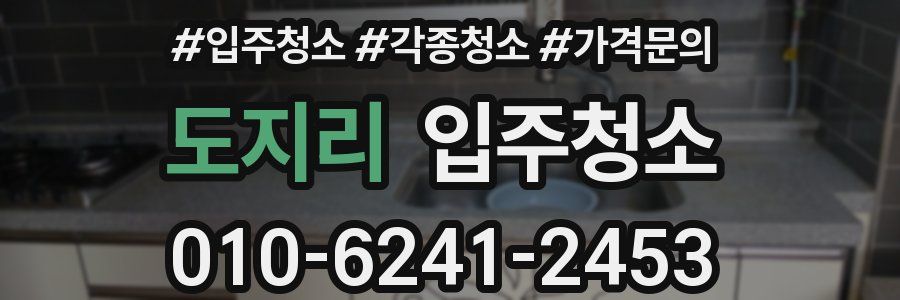 도지리 이사청소