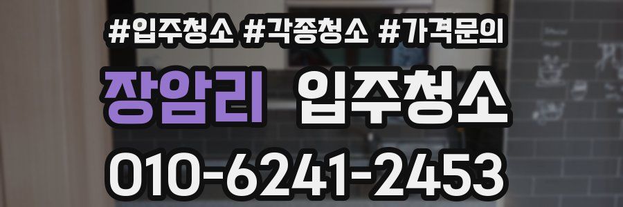 장암리 이사청소