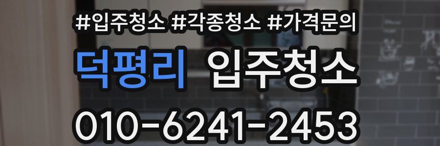 덕평리 이사청소