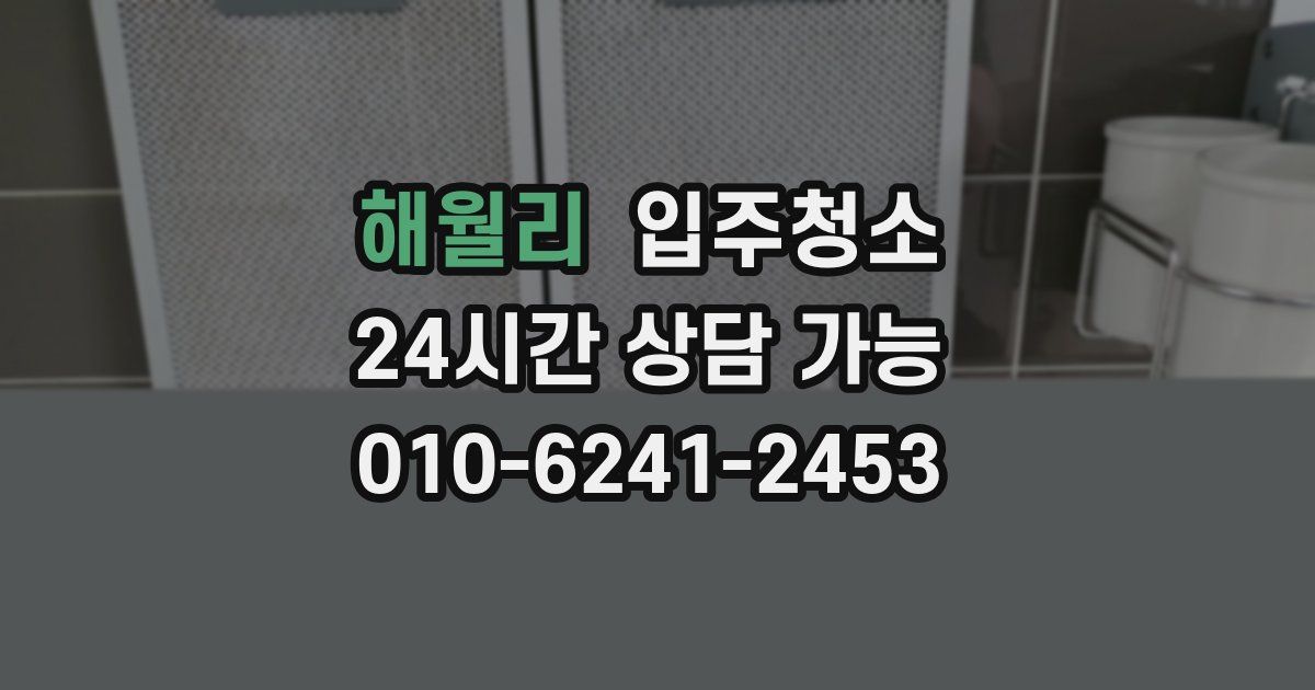 해월리 입주청소