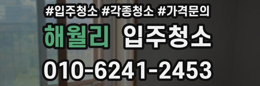 해월리 이사청소