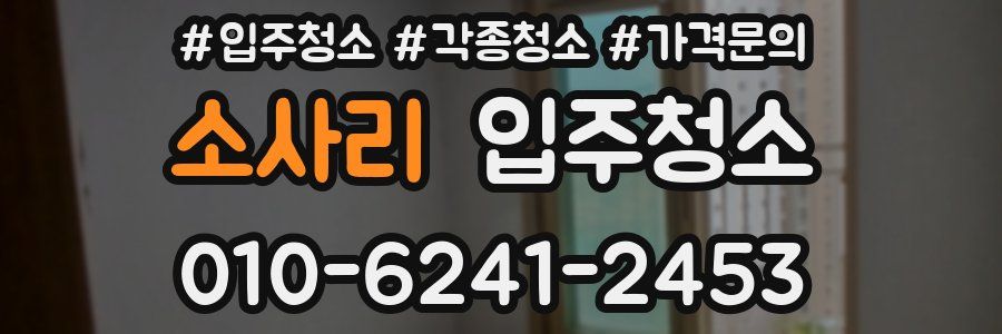 소사리 이사청소