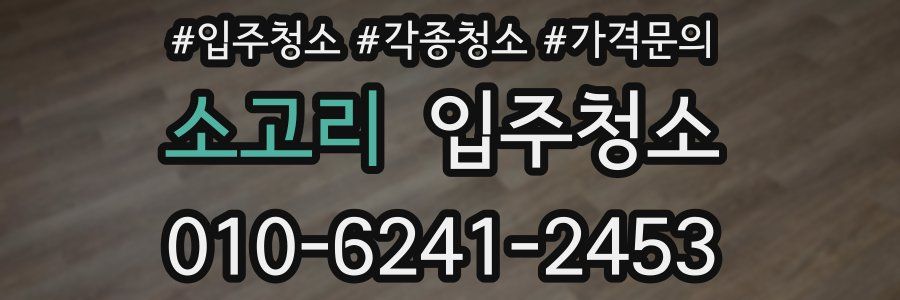 소고리 이사청소