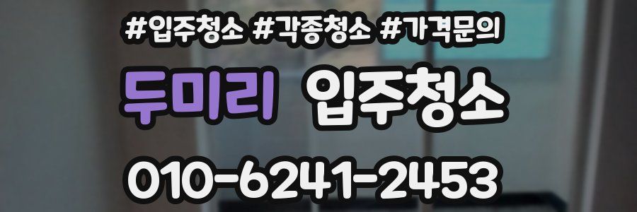 두미리 이사청소