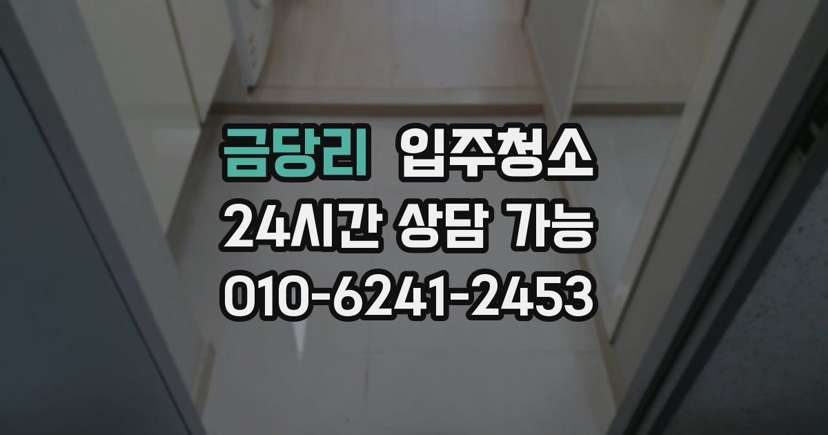 금당리 입주청소