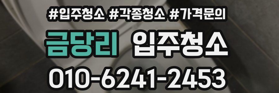 금당리 이사청소