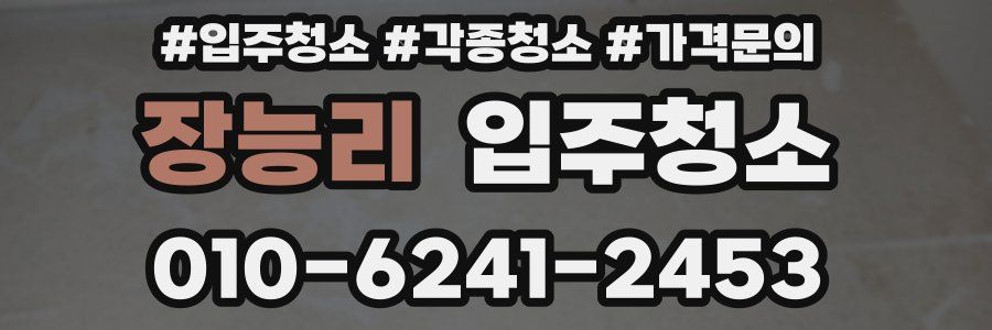 장능리 이사청소