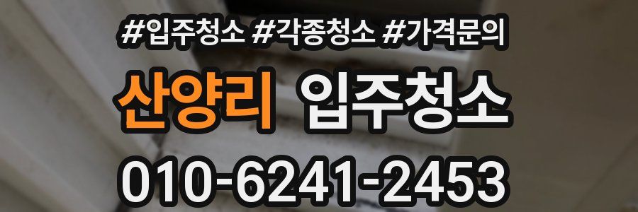 산양리 이사청소