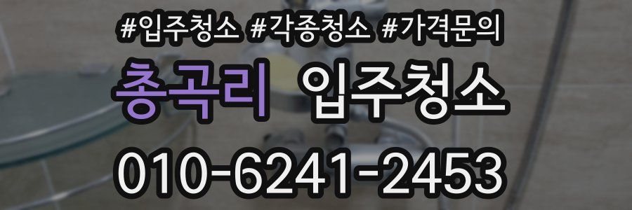 총곡리 이사청소