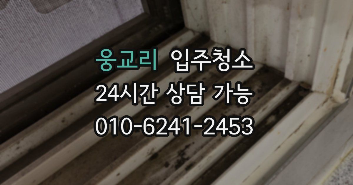 웅교리 입주청소