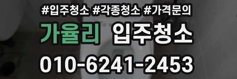 가율리 이사청소