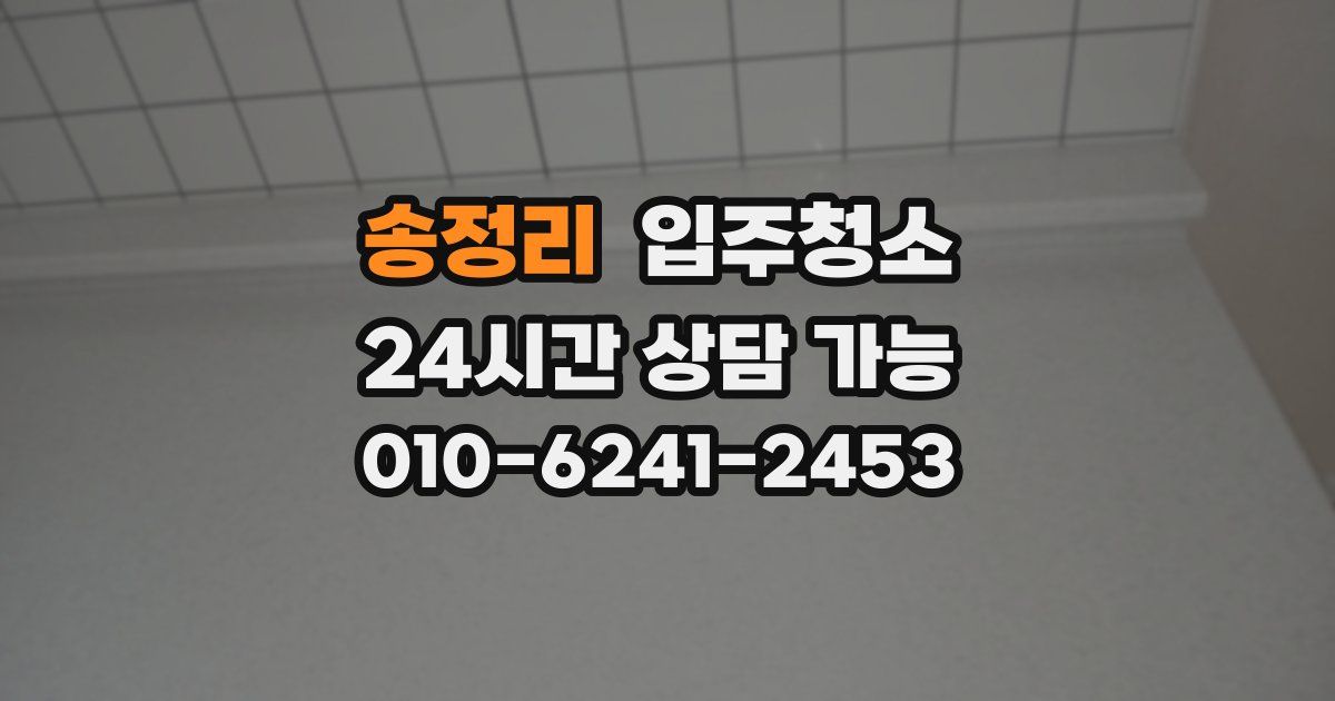 송정리 입주청소