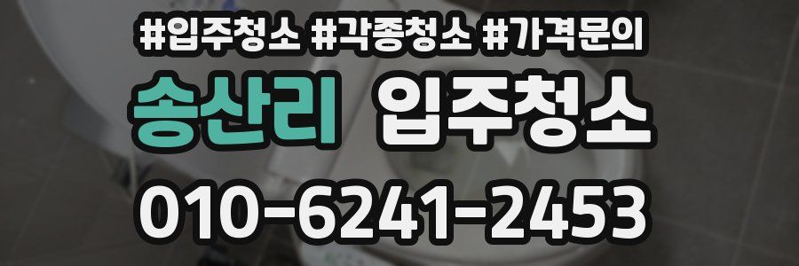 송산리 이사청소