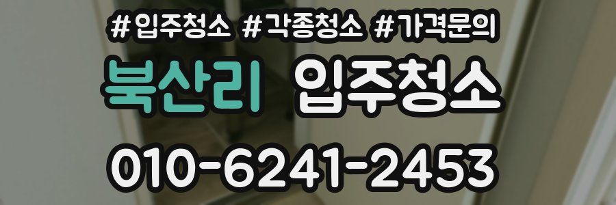 북산리 이사청소