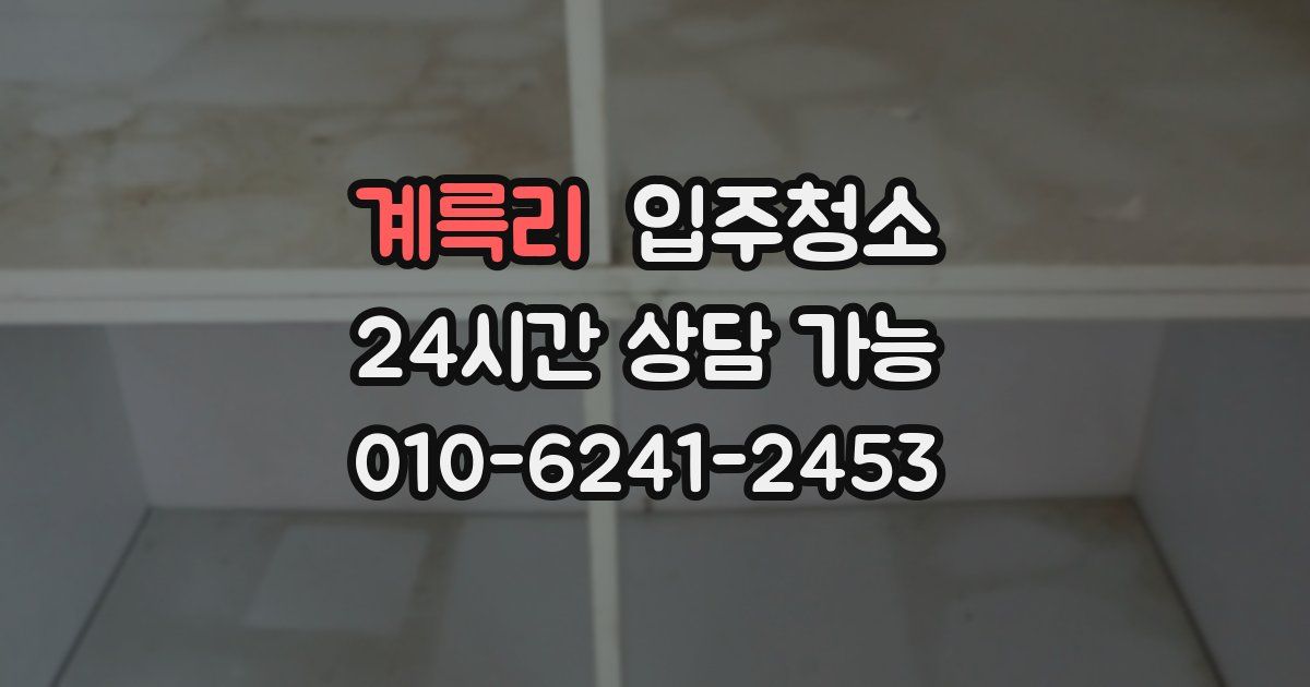 계륵리 입주청소