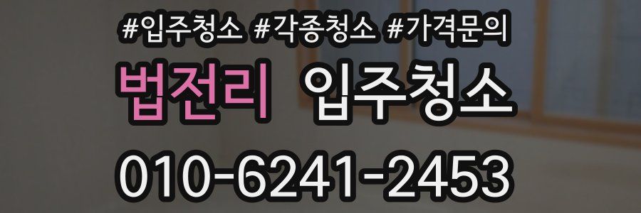 법전리 이사청소