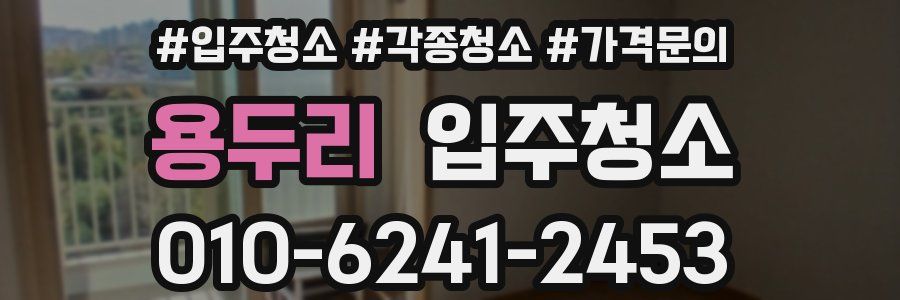 용두리 이사청소