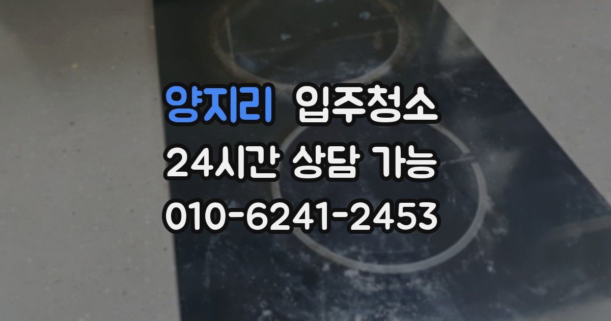 양지리 입주청소