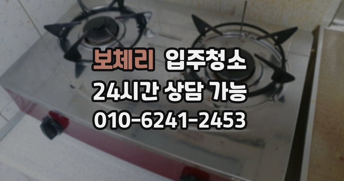 보체리 입주청소