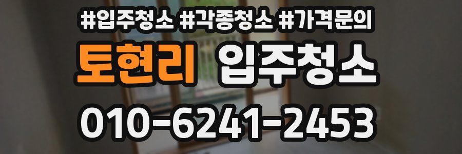 토현리 이사청소